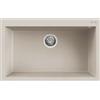 Elleci Lavello Elleci Incasso 1 vasca 79x50 Quadra 130 Granitek Bianco Soft LGQ13039 - Installazione SOPRATOP