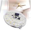 Respicefinem Ventilatore da soffitto da 4 pollici LED di ricambio per luce 15w 3CCT kit di retrofit rotondo dimmerabile 230V per illuminazione domestica moderna