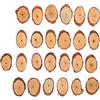Respicefinem Dischi Rotondi Di Legno Di Pino Naturalmente Non Finiti 25 Pezzi Fette Ovale Con Corteccia Per Artigianato Fai Da Te Pittura E Decorazione Casa Dimensioni 6 X 4 X 0 5 Cm Final Selling Points