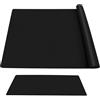 OELZWVN Tappetino in Silicone, 70 x 50 cm, nero,Tappetino Silicone Cucina, Forno, Tavolo, Tappetino per Fai da Te per Bambini, Adatto per Cucine, Lavori manuali e impastare