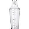 Mimdixy Shaker per cocktail in plastica, miscelatore per bevande da 700 cc / 700 cc, con scala di misurazione, tazza da tè, strumenti da per negozio di tè al latte