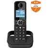 Alcatel Telefono cordless Alcatel senza fili per Ascolto Aperto F860 Nero [TEALCSBF860BLAC]
