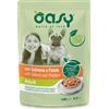Oasy Straccetti in Salsa per Cani Adulti - Salmone e Patate - 22x100 gr
