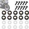 Générique Viti di fissaggio per parabrezza moto, bulloni per parabrezza moto, kit di carenatura 5 mm, viti per parabrezza | Kit di bulloni per carenatura, viti di fissaggio 10 pezzi di ricambio, kit di bo