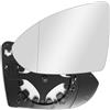 Ollanoos 5G0857521 Specchietto retrovisore destro lato passeggero con piastra di supporto, ricambio per Golf 7 MK7 GTD GTI 2013-2017