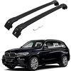 BNHHB Auto Barre Portatutto Portapacchi Da Tetto Per BMW X5 F15 2014-2018, Barre Trasversali Barre Laterali in Lega di Alluminio Rotaie Tetto Rack Attraversare Bar Rotaia Bagaglio Vettore