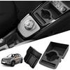 SKTU Organizer per bracciolo centrale compatibile con Dacia Spring Electric EV 2021-2024, contenitore multifunzione per console centrale, bracciolo con portabevande