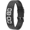 Générique Rise Alarm Band - Rise Alarm Band For Deaf, Allarms Bracelet, Convenient Heavy Sleepers Bracelet Watch Silent Timer, Vibrating Alaarm Wristband, Adjustable Wearable Allarms Device For Women Men Kids