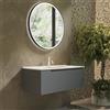 Parama Mobile bagno sospeso 120 cm un cassetto color grigio opaco con lavabo | Moor