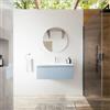 Parama Mobile bagno sospeso 60 cm blu pastello opaco con lavabo | Darwin