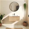 Parama Mobile bagno sospeso 70 cm un cassetto rovere chiaro con lavabo | Berg