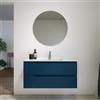 Parama Mobile bagno sospeso 60 cm due cassetti blu zaffiro opaco con lavabo | Ardenne