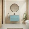 Parama Mobile bagno sospeso 60cm due cassetti carta da zucchero cannettato con lavabo bianco lucido | Tigua