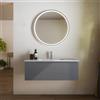 Parama Mobile bagno sospeso 60 cm un cassetto grigio opaco con lavabo | Ardenne