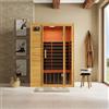 Parama Sauna ad infrarossi 97x120 cm H188 in legno Hemlock con radio integrata | Oulu