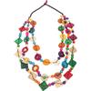 Sewroro Collana lunga Boho da donna a strati con perline di legno Boho Collana girocollo Boho Shell Collana con perline in legno, 1PCS, Legno, pietra preziosa