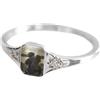 hadefa Anello con foto personalizzato, anelli con pietra portafortuna personalizzata, con immagine personalizzata incisa con testo fotografico lucido per donne commemorative per lei amante mamma nonna