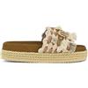 MOU MONOBAND ROPE SANDAL FRINGES BEIGE