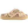 MOU CRISS CROSS SANDAL MULTICOLOR RAFIA TERRA