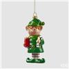 Enzo De Gasperi ADDOBBO ELFO GREEN MIX H 12,5 CM L 4 CM L 6 CM