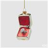 Enzo De Gasperi EDG ENZO DE GASPERI ADDOBBO MARRY ME RED GOLD H 10 CM L 4 CM L 5 CM