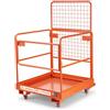 VEVOR Gabbia di Sicurezza per Carrello Elevatore, 92 x 104,5 cm, Gabbia Operatore Carrello Elevatore con 4 Ruote Flessibili, Portata 544 kg, in Acciaio Rinforzato, per Lavori in Quota e Sollevamento