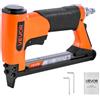 VEVOR Graffettatrice Pneumatica, per Tappezzeria Calibro 21 per Punti Metallici a Filo Sottile Serie 80, Corona da 12,8 mm, Caricamento Massimo di 150 Pezzi, Spillatrice Pneumatica per Tappezzeria