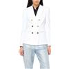 PINKO GIACCA BLAZER DOPPIOPETTO BOTTONI IN METALLO - 102859A14I - bianco