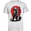 Jinbetee Cacciatori Luna-Predatore T-Shirt Manica Corta Grigia da Uomo