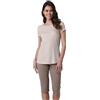 Lovable Set Pigiama Donna in Jersey Leggero | Maglia Maniche Corte con Girocollo e Pantalone Pinocchietto Morbido | Comfort Naturale Nightwear | Donna, Cappuccino 2 - S