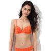 Lovable Parte Alta del Costume | Reggiseno Balconcino con Ferretto | Coppe Imbottite | Essential Micro Donna, Arancione Stampa Sole 34C - 3C