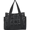 ARVALOLET Borsa da donna trapuntata, borsa a tracolla da donna in nylon imbottita con cerniera e grande capacità, Nero , 14.17*11.81*4.33
