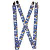 Buckle-Down Buckle Down bretelle da uomo con unicorni, multicolore, taglia unica