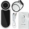 mingzhe Fotocamera con Pollice Magnetico Mini Action Camera Fotocamera Corpo 2.7K Schermo da 1.47 Pollici 12MP Registrazione 120min Tipo C 500mAh con Registrazione a Intervalli per (Bianca)
