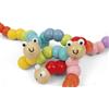WOOD 'N' PLAY Mini bruco in legno assortito in vari colori - wood "n" play