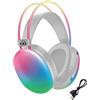 Cuffie wireless con luci led, microfono e batteria ricaricabile