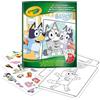 CRAYOLA, BLUEY Crayola - album da colorare con sticker bluey, 32 pagine e 4 fogli di adesivi