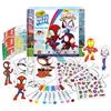 CRAYOLA, SPIDEY Crayola color wonder - set attività spidey, 40+ pezzi con pagine da colorare e pennarelli senza macchia