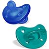 Chicco Gommotto Physioforma blu/verde in Silicone 2 pezzi| 16-36 Mesi - Chicco