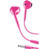 Music sound Auricolari capsula con microfono e jack 3.5 rosa - music sound