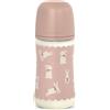 Suavinex Wonderland biberon poliammide silicone 270ml rosa - suavinex