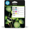 HP CART INK MULTICOLOR CMYK 924 NERO, CIANO, MAGENTA, GIALLO - 6C3Z1NE