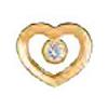 SANICO Srl ORECCHINI HEART GOLD SOLITAIRE