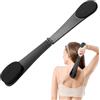 LOPHE Back Applicator, Spazzola per la Schiena per Crema Abbronzante con Doppia Testa, Applicatore Crema Schiena da Abbronzante Corpo, Create Abbronzante Naturale(Nero)
