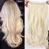 TESS Extension Capelli Clip Ondulato 73 cm, Extension Clip Biondo Extension con Clip 1 PC 5 Clips 120g Extension Capelli