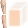 ARYIMYDP 8 Pezzi Cerotti Copri Tatuaggi Pelle Molto Chiara - Impermeabili per Nascondere Cicatrici e Tatuaggi - Aspetto Naturale con Bordi Sfumati, Tagliabili su Misura per Copertura Senza Giunture