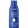 NIVEA Crema Corpo Nutriente 400 ml, Crema Idratante arricchita con Olio di Mandorla Naturale e Vitamina E, Crema nutriente per il corpo per pelli secche