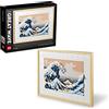 LEGO Art Hokusai - La grande onda 31208, kit artistico da parete giapponese 3D, tela oceanica incorniciata, hobby creativi per adulti, decorazione fai da te, casa e ufficio