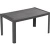 HOUSE COLLECTION TAVOLO URANO LINEA RATTAN 140x80x72cm colore ANTRACITE