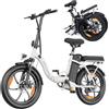 ZAZAWORK Bici Elettrica Pieghevole ，250W E-Bike da 48V 16AH 80-100KM biciclette pieghevoli elettriche，per adulti Bicicletta Elettrica con Ammortizzatore e Cambio 7 Velocità per Uomo Donna